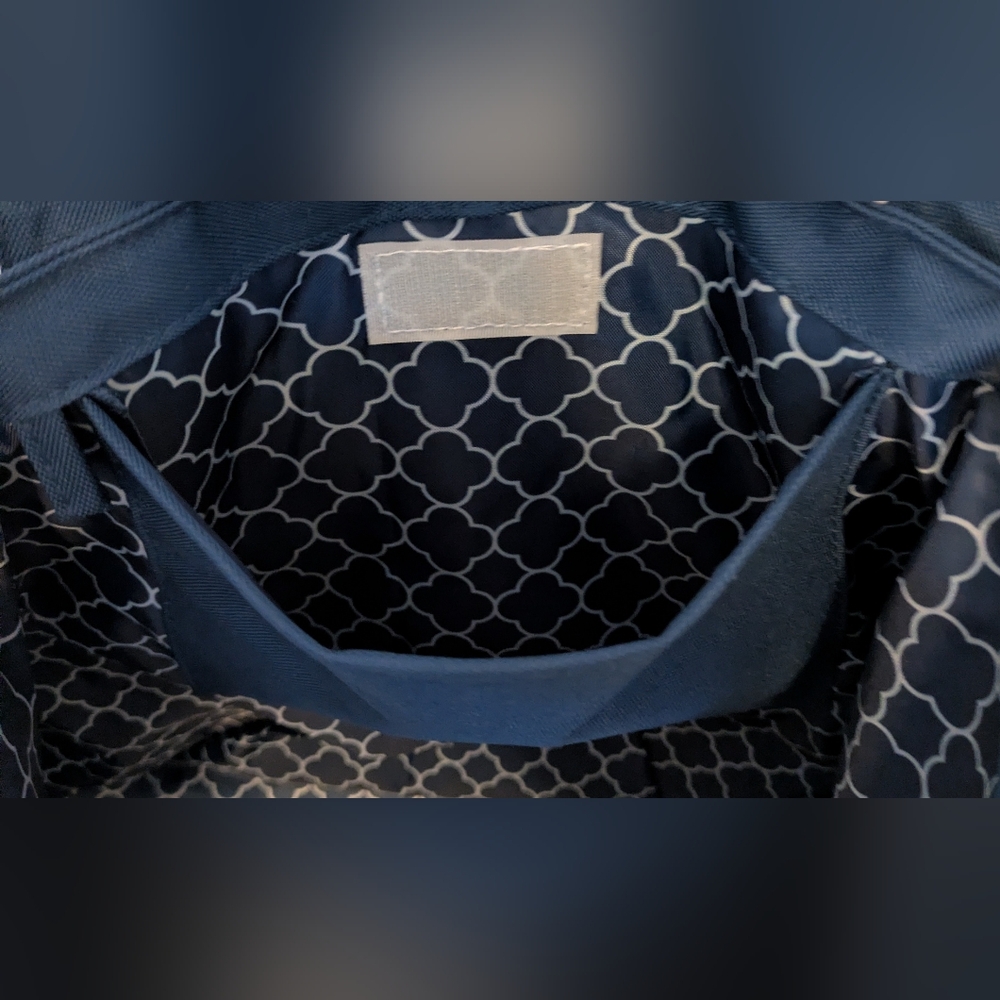 Geckobrand Extra Large Beach Shopping Tote 2 Handles 23 X 14 Fish Blue Green - Picture 8 of 10